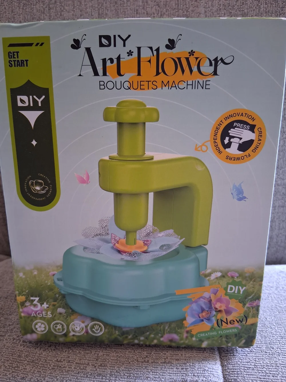 DIY Art Flower Bouquets Machine - Multicolor Kids Craft Set 3+ Ages NIB